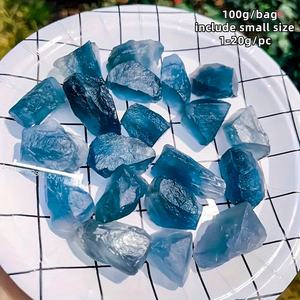 หินฟลูออไรต์สีน้ำเงินดิบขายส่ง รูปทรงไม่สม่ำเสมอ สำหรับทำเครื่องประดับ - Product Image 5