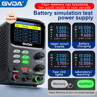 Alimentation de laboratoire GVDA avec courbe de test, régulateur de tension de banc TFT 5 chiffres 30V 10A 5A 300W, source de commutation réglable OCP OVP