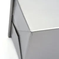 Boîte à pain rectangulaire en acier aluminisé 330x130x115mm 1000g, moule à pain Pullman personnalisé avec couvercle