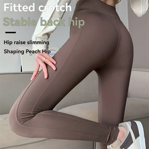 उच्च गुणवत्ता वाली महिलाओं के नायलॉन खेल सहज लेगिंग फिटनेस स्क्रैच बट को उठाने वाली फिटनेस स्क्रैच बट जल्दी सुखाने वाली योग पैंट - Product Image 5