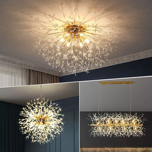 Lustre de plafond en cristal nordique en forme de <span class=keywords><strong>pissenlit</strong></span>, éclairage pour cuisine, salle à manger, suspension, luminaire pour la maison - Product Image 6