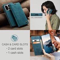 Étui en cuir à rabat Caseme pour OnePlus 15 13 OnePlus 12 11 8T 8 Pro 7 Prop avec béquille et portefeuille en PU