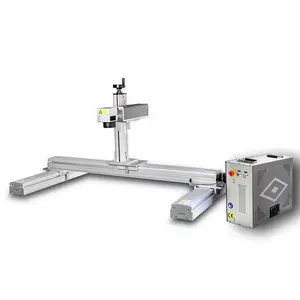 600*1000mm Gantry Type Large Working Area Raycus JPT 30W 50W Fiber Laser Marking Machine For Coated Mirror Metal Plate