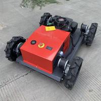 Livraison gratuite Tondeuse à gazon télécommandée 4 roues motrices LK-500 9HP à essence, robot tondeuse RC sur roues pour jardin domestique