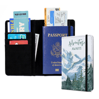 Couverture de passeport de voyage vierge Sublimation ID porte-carte de visite accessoires de voyage essentiels