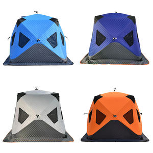Ağır Hizmet Tipi 3-4 Kişilik Açık Hava Üç Katmanlı Kamp Çadırı Geniş Alanlı Kış Çadırı Dört Mevsim Açılır Kapanır Oxford Yalıtımlı Buz Balıkçılığı Çadırı - Product Image 1