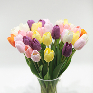 Simulazione Touch tulipano artificiale idratante realistici petali di primavera decorazione da giardino festa di nozze Idea regalo all'ingrosso - Product Image 2