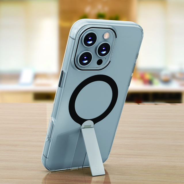 TPU PC Phone Case with Magnetic Ring Stand Wireless Charging Shockproof Clear Cover for iPhone 13 OEM ODM Manufacturer China