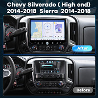 Lecteur DVD d'écran radio 2K 11,5 pouces, lecteur multimédia de voiture avec Carplay GPS DSP pour Chevy Silverado 2014-2018 / Sierra 2014-2018