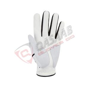 Gants de golf avec emballage de logo personnalisé Paume en cuir Cabretta-Homme souple-Blanc Couleur OEM-Matériau caractéristique-Taille d'origine par Pakistan - Product Image 3