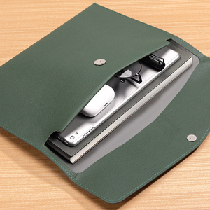 Hot bán biểu tượng tùy chỉnh PU da <span class=keywords><strong>A4</strong></span> chủ tập tin Kinh Doanh Phong bì văn phòng họp tài liệu túi khả năng hiển thị cao logo cho các tài liệu - Product Image 5