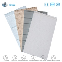 Panneau mural extérieur décoratif en métal avec âme en mousse PU, isolant thermique, écologique, durable, ignifuge, pour murs préfabriqués commerciaux