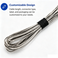 Câble LVDS personnalisé avec faisceau de câblage, longueur sur mesure, pour ordinateur industriel, câble de signal interne avec gaine tressée