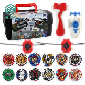 HS oyuncak 12 adet <span class=keywords><strong>Mini</strong></span> plastik patlama iplik üst çocuk Gyro fırıldak oyuncağı ile saklama kutusu toptan - Product Image 6