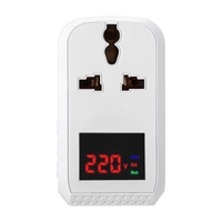 Prise de courant britannique sur sous la Protection de tension réglable 10A 2200W 220V protecteur De tension pièces de réfrigérateur
