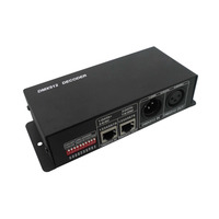 Décodeur DMX à 3 canaux, télécommande DMX 512 à intensité variable pour éclairage de scène