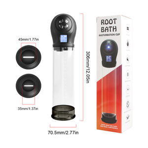 เครื่องปั๊มสุญญากาศไฟฟ้าอัตโนมัติสำหรับผู้<span class=keywords><strong>ชาย</strong></span> ปรับระดับแรงดูดได้ อุปกรณ์ดูแลส่วนบุคคล พร้อมปลอกวงแหวนคู่ กระบอกสูบใส - Product Image 3