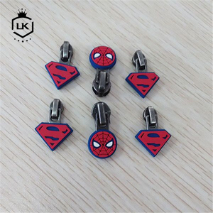 Lanke Silicone dây kéo kéo Logo mềm PVC cao su dây kéo Silicone dây kéo puller cao su cứng và dây nhựa dây kéo puller - Product Image 4