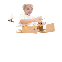 Kit de réparation éducatif pour enfants, jouet de simulation, ensemble de vis, perceuse, tournevis, écrous, blocs de construction, boîte en carton plastique