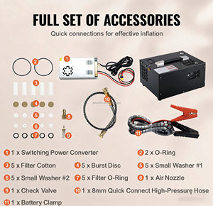 <span class=keywords><strong>Compresseur</strong></span> d'air PCP 12V 350W 30mpa 4500psi 300bar 110V 220V 350W <span class=keywords><strong>Compresseur</strong></span> PCP <span class=keywords><strong>Paintball</strong></span> 4500psi <span class=keywords><strong>Compresseur</strong></span> PCP <span class=keywords><strong>300</strong></span> bar - Product Image 2