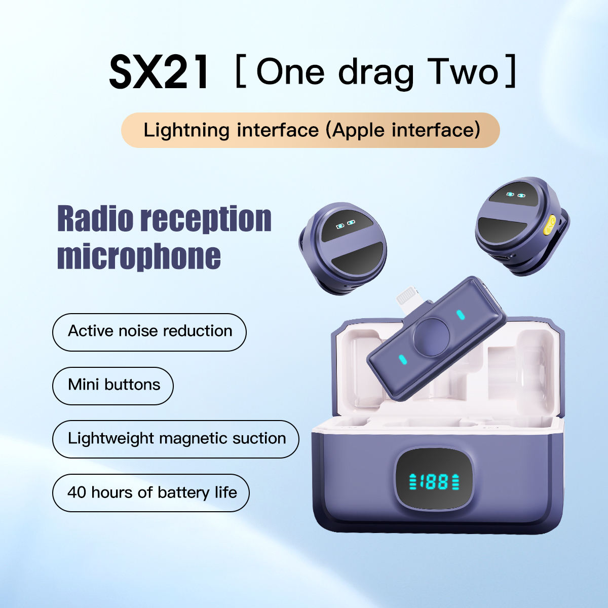 ไฟไมค์2ดวง