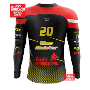 <span class=keywords><strong>Maglia</strong></span> da <span class=keywords><strong>ciclismo</strong></span> in discesa con sublimazione in poliestere su misura a <span class=keywords><strong>manica</strong></span> <span class=keywords><strong>lunga</strong></span> squadra Mountain Bike moto - Product Image 6