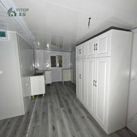 Casa Plegable y Extensible con Diseño de Terraza, Contenedor Oficina de 20 pies/30 pies/56 m², Casa Modular Prefabricada, Casas Contenedor para Exteriores
