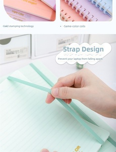 สมุดโน้ตแบบสันห่วง PP สีสันสดใส ขนาด A5 B5 เป็นมิตรกับสิ่งแวดล้อม พร้อมพิมพ์ลายตามสั่ง (ตัวอย่าง<span class=keywords><strong>ฟรี</strong></span>) - Product Image 5