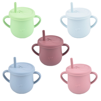 Série populaire RTS – Vente directe usine – Tasse d'apprentissage souple et sûre pour bébés de 12 ans et plus – Gobelet anti-fuite en silicone