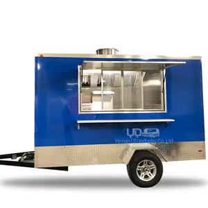 Street Sale Ice Cream Hot Dog Cart Fast Food Truck Trailer Taco Containers Mobile Food Shop