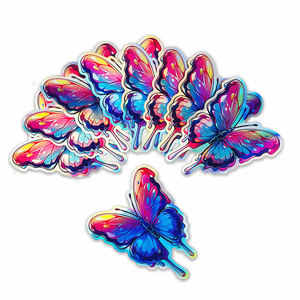 Индивидуальный дизайн, голографическая наклейка с логотипом, ультрафиолетовая печать, водонепроницаемая наклейка, радужные голографические наклейки для детей - Product Image 1