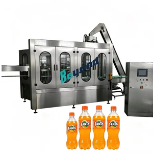 Machine de remplissage automatique de boissons 6000 bph 500 ml contrôlée par PLC pour bouteilles <span class=keywords><strong>en</strong></span> verre et PET, boissons gazeuses, usage industriel, garantie 1 an - Product Image 1
