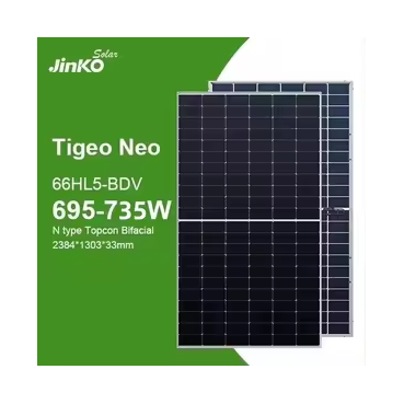 For Solar Bifacial Half Cell N-Type 710W-735W PERC Solar Panel with BIPV 24.6% Efficiency Wholesale From China