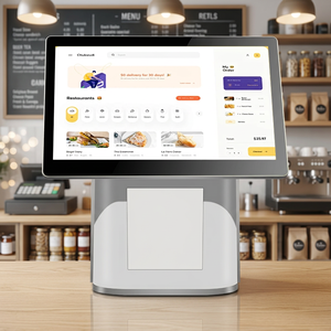 Terminal de point de vente tactile tout-en-un 15,6 pouces Android Windows avec écran client 11,6 pouces pour la restauration et le commerce de détail - Product Image 1