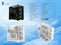 Popular Full Tower White PC Computer Case Chassis Wtih Three Tempered Glass ATX/MATX/INT