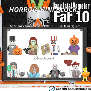 Figurines miniatures en plastique de films d'horreur : Freddie Mercury, Scream Killer, Chucky, blocs de construction, jouet pour enfants - Product Image 3