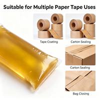 Blocs de colle thermofusible jaune JCXC fabriqués en Chine, point de ramollissement 90-100°C, adhérence fiable, adhésif pour ruban adhésif en papier kraft pour emballage