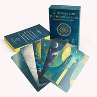 Jeu de cartes de tarot personnalisé imprimé avec boîte à couvercle, pour usage familial, en papier écologique, vente en gros, inclut un guide personnalisé, estampage à chaud doré