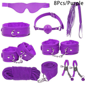 Juego de 8 piezas de esposas de policía japonesa BDSM, Juguetes sexuales, Kit de equipo de Bondage SM, traje de Bondage para adultos, equipo de Bondage SM, juegos de BDSM - Product Image 4