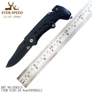 Multi functional camping pocket folding tactical knife survival tool