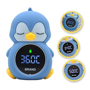 Новые плавающие игрушки для ванной перезаряжаемый цифровой термометр для воды силиконовый безопасный утка Цифровой Детский термометр для ванной комнаты - Product Image 6