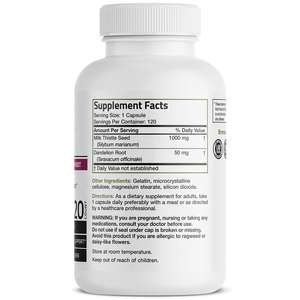 Чертополоха 1000 мг Силимарин Марианум Одуванчик корень капсулы экстракт расторопши капсулы - Product Image 6