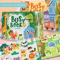 Buku Stiker Karton Tenang Bertema Pendidikan Dini Anak Usia Dini, Buku Papan Edukatif Anak, Kerajinan Tangan
