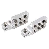 Borne de batterie plate SAE en aluminium usiné CNC sur mesure, marque JYQ, surface anodisée, pour Northstar AGM35 AGM34