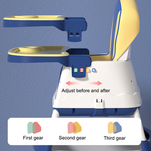 <span class=keywords><strong>Bebe</strong></span> 3 en 1 asiento infantil cinturón de seguridad alimentación niños trona comedor portátil bebé <span class=keywords><strong>sillas</strong></span> altas de plástico con bandeja - Product Image 4