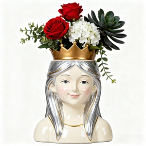 <span class=keywords><strong>Maceta</strong></span> con Forma de Perro A50, <span class=keywords><strong>Maceta</strong></span> con Diseño de Gato de Dibujos Animados, Escultura de Resina, Decoración Personalizada para Hogar, Jardín, Centro Comercial, Hotel - Product Image 4
