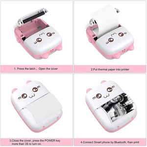 Portable Thermal Printer Handheld <b>Mini</b> <b>Print</b> Paper Photo APP Control Pocket Thermal Printer 58mm Memo Portable Printer Machine - Product Image 2