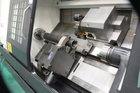 Tour CNC horizontal incliné léger pour applications ferroviaires TCK630Y TCK800Y à double broche