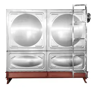Food grade Stainless Steel Water Storage Tank Hot Pressed Panel metal Drinking welded ss 304 sectional