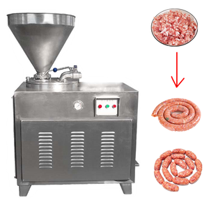 آلة حقن اللحوم الهيدروليكية سريعة 220 فولت، معدات من الفولاذ المقاوم للصدأ 304، قوة 1.5 كيلو واط، آلة حشو النقانق الهيدروليكية سعة 26 لتر - Product Image 1